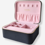 PORTA JÓIAS PAN PRETO E ROSA