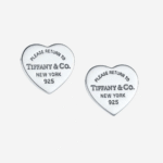 BRINCOS TIFF CORAÇÃO EM PRATA LEGÍTIMA