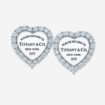 BRINCOS TIFF CORAÇÃO CRAVEJADO EM ZIRCÔNIAS