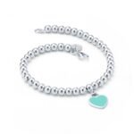 PULSEIRA TIFF DE CONTAS PEQUENAS EM PRATA LEGÍTIMA - Imagem 3