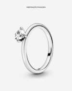 ANEL SOLITÁRIO CRAVEJADO EM ZIRCÔNIA